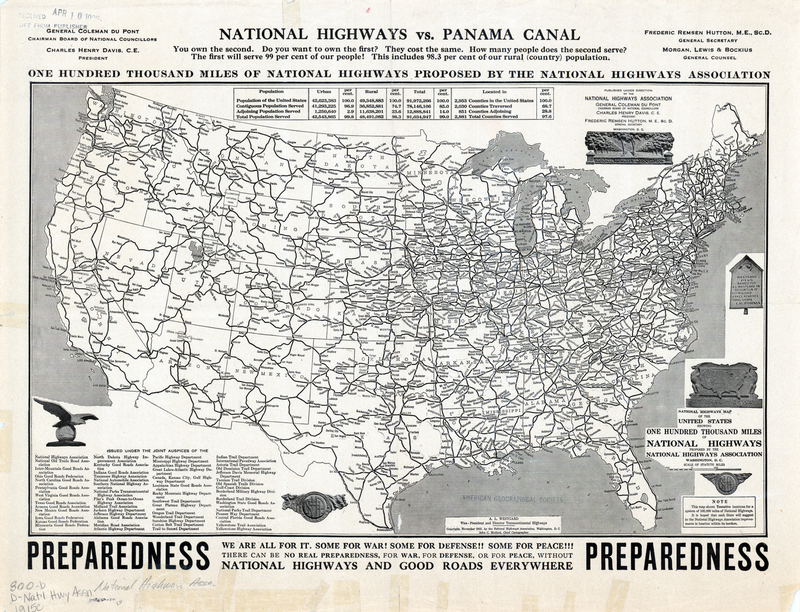Illustration for article titled A Map Of The First Proposed U.S. Highway Network